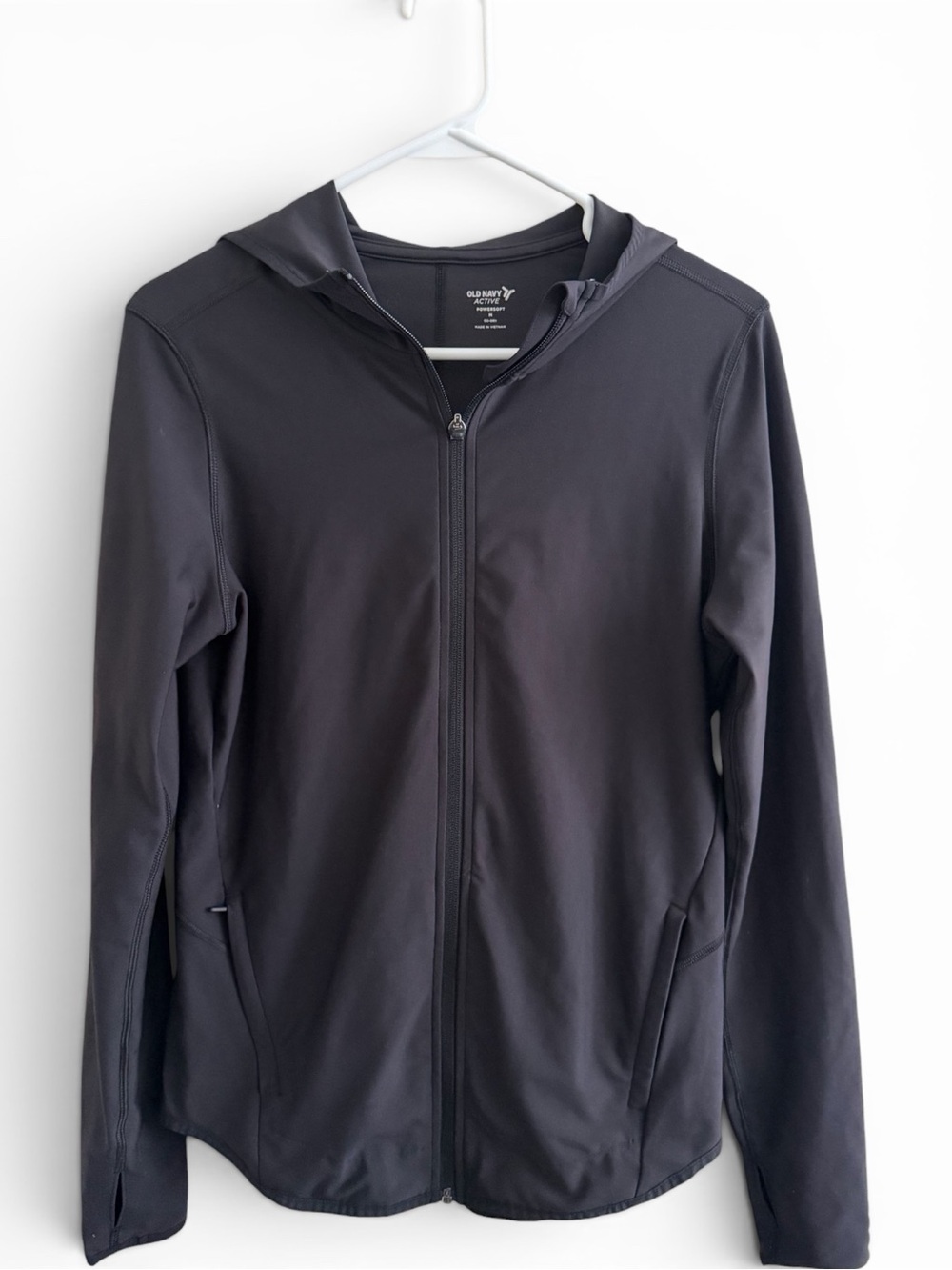 Old Navy Active PowerSoft Hooded Zip Run Jacket